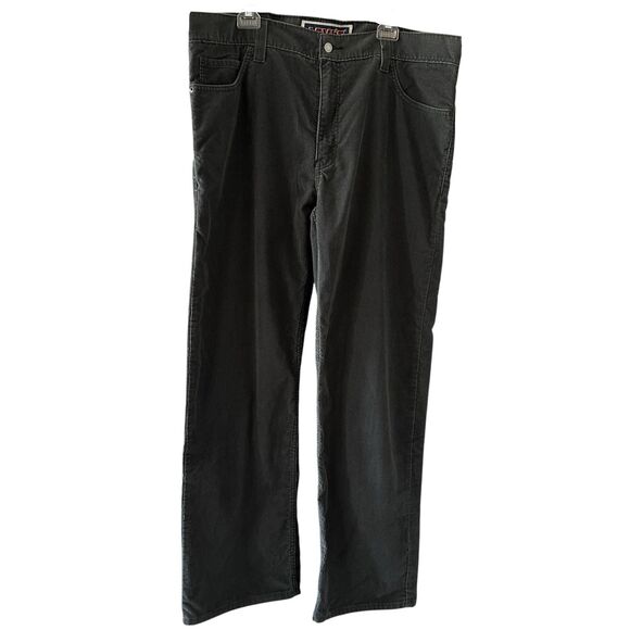 Vintage Levis 549 Mens Black Low Loose Corduroy Pants Y2K 34/32 - Picture 1 of 3